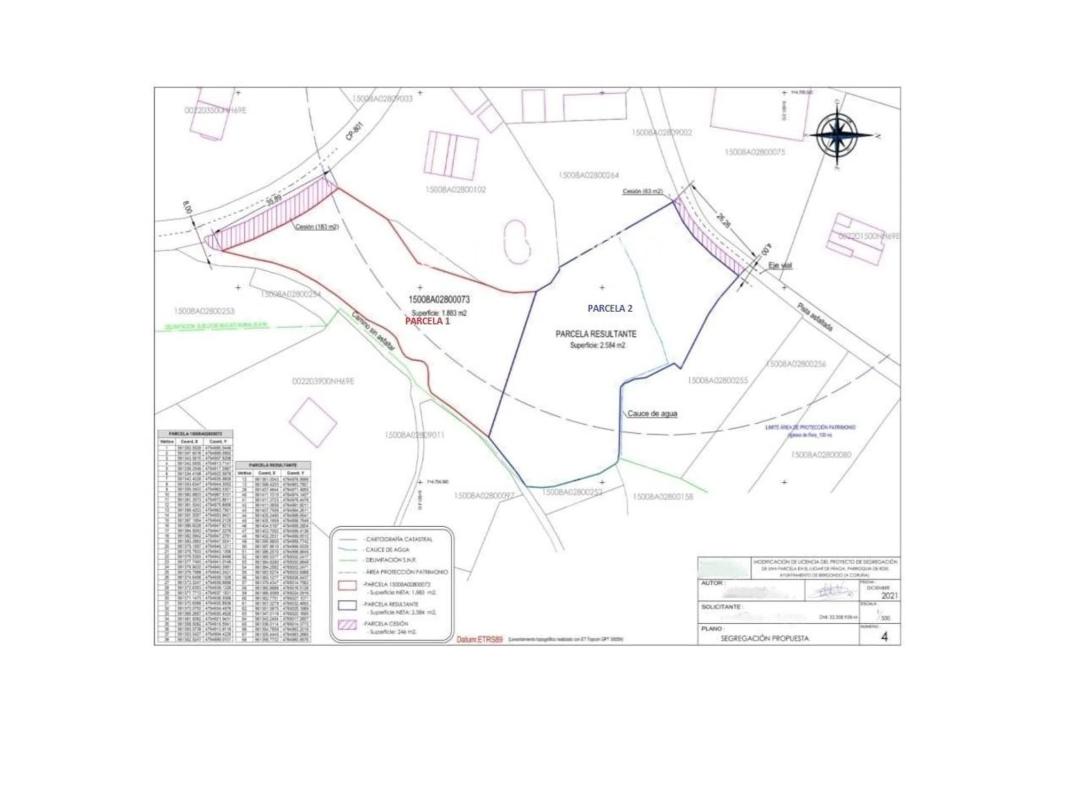 Land for sale in Bergondo, A Coruña plan 1