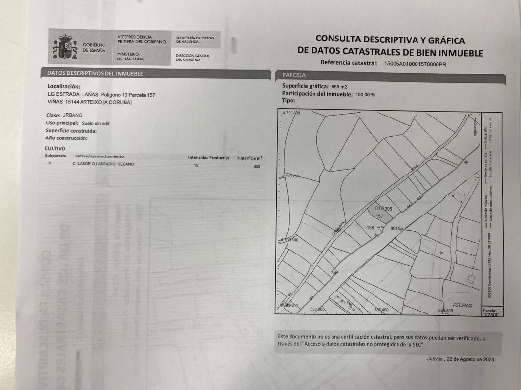 Terreno en venta en Arteixo, A Coruña plan 1