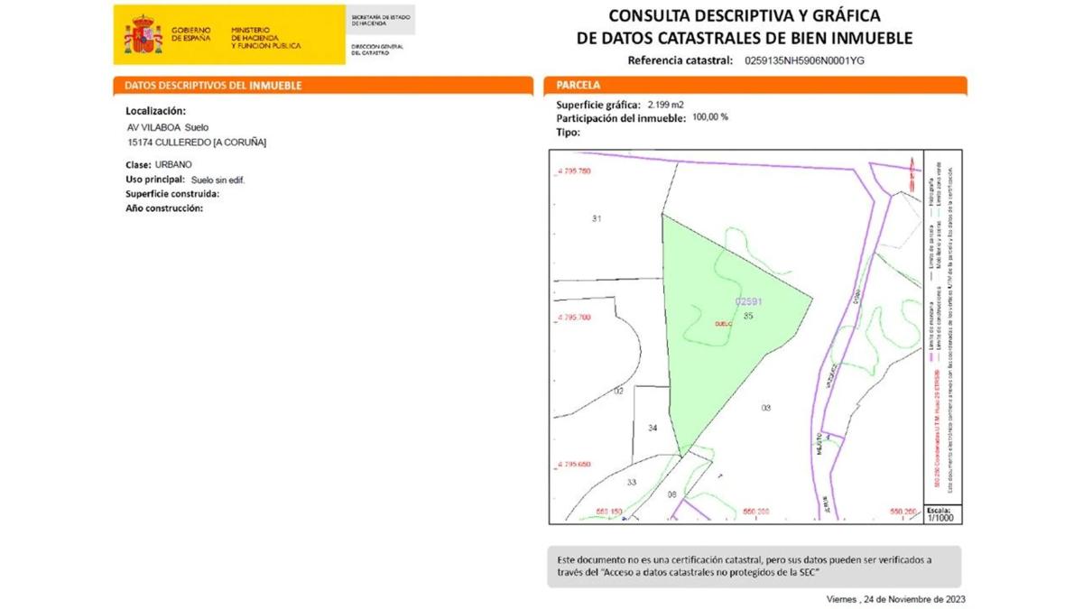 Terreno en venta en Culleredo, A Coruña plan 1