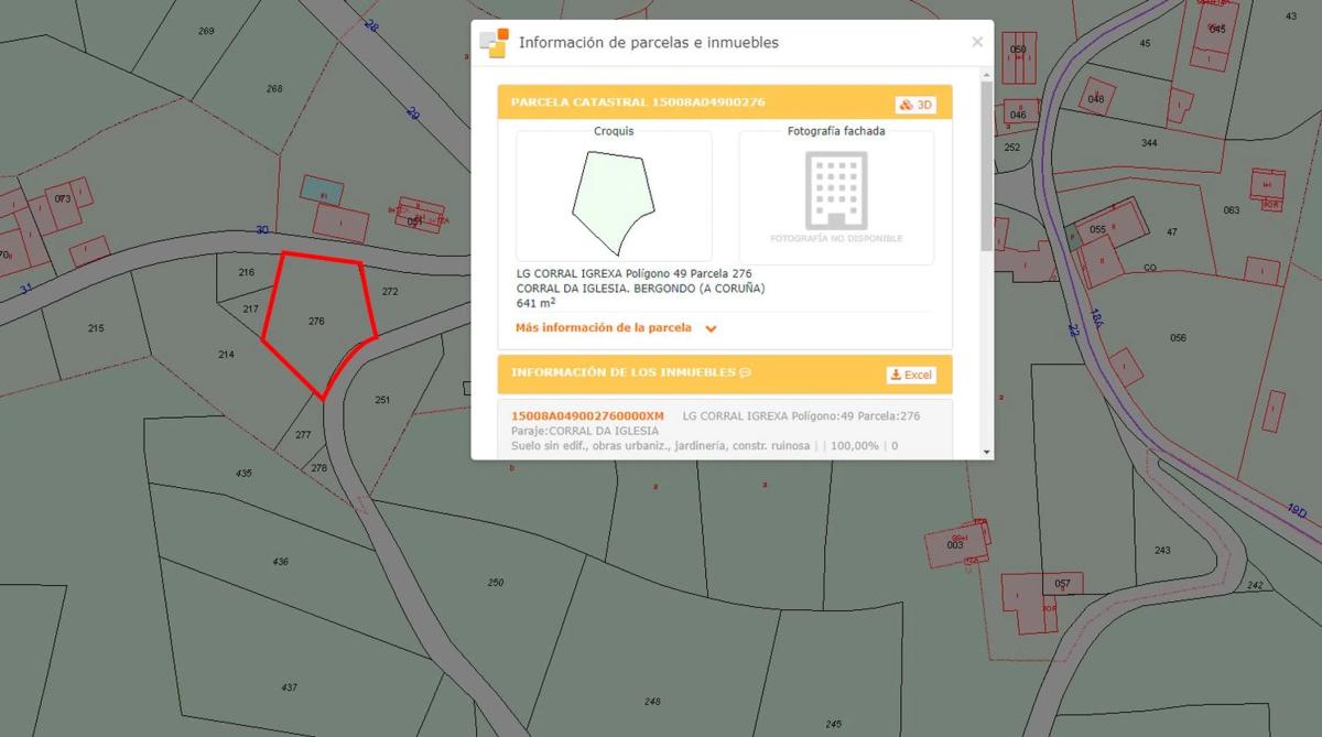 Działka na sprzedaż w Bergondo, A Coruña plan 1