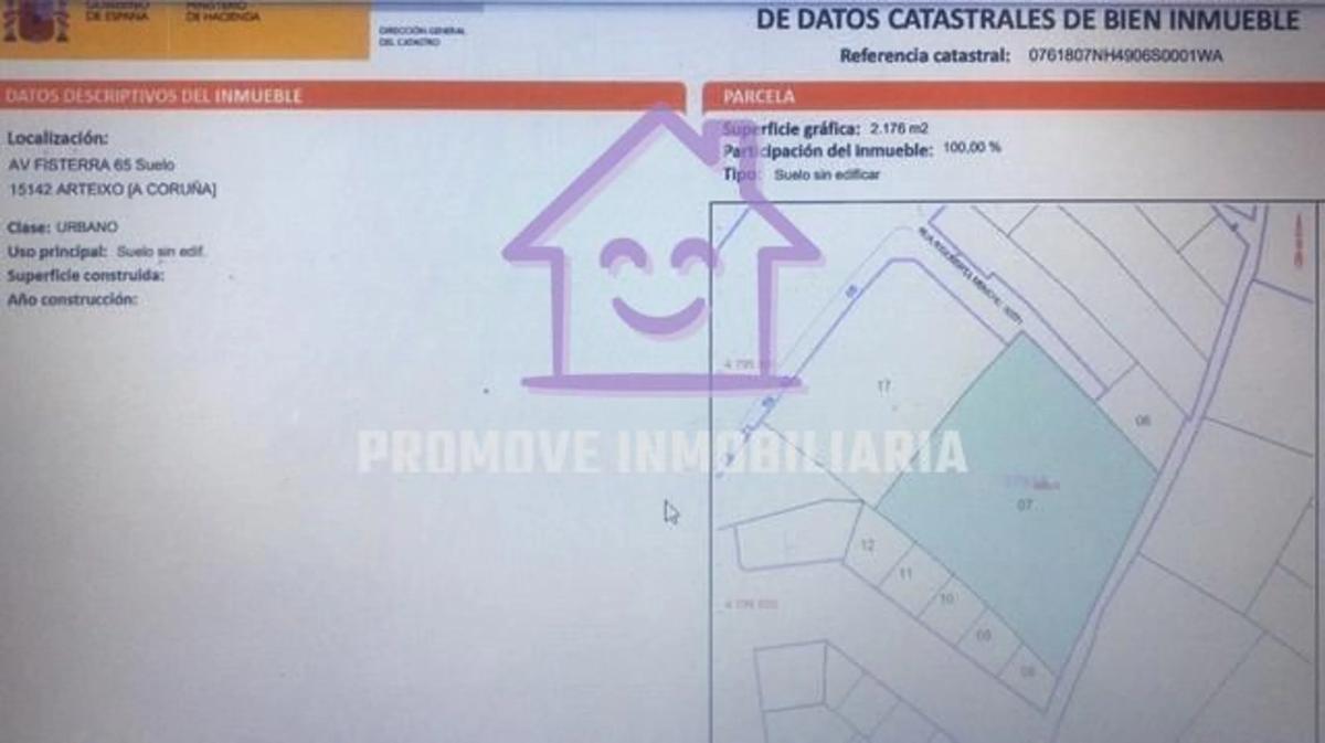 Land for sale in Arteijo, A Coruña plan 1