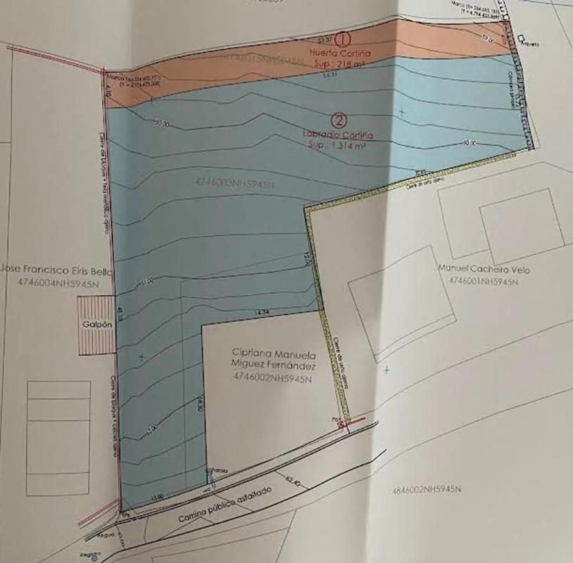 Działka na sprzedaż w Kąbrów, A Coruña plan 1