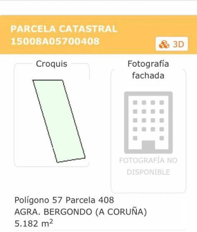 Terreno en venta en Bergondo, A Coruña plan 1