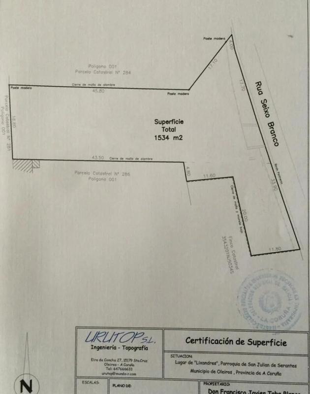 Działka na sprzedaż w Oleiros, A Coruña plan 1