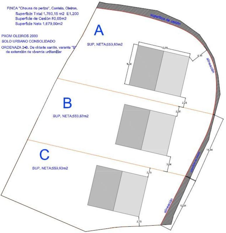 Terreno en venta en Oleiros, A Coruña plan 1