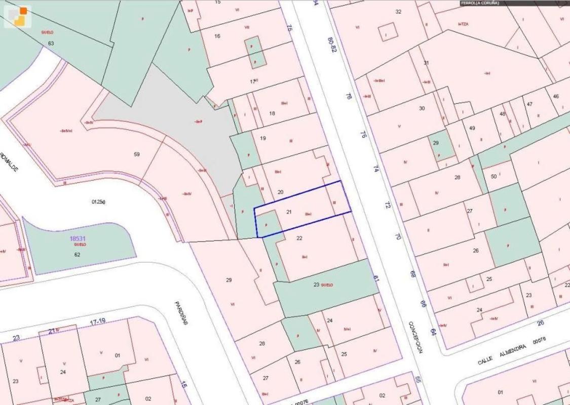Land for sale in Ferrol, A Coruña plan 1