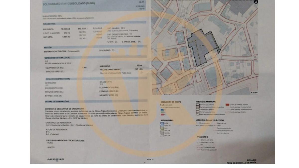 Terreno en venta en Narón, A Coruña plan 1