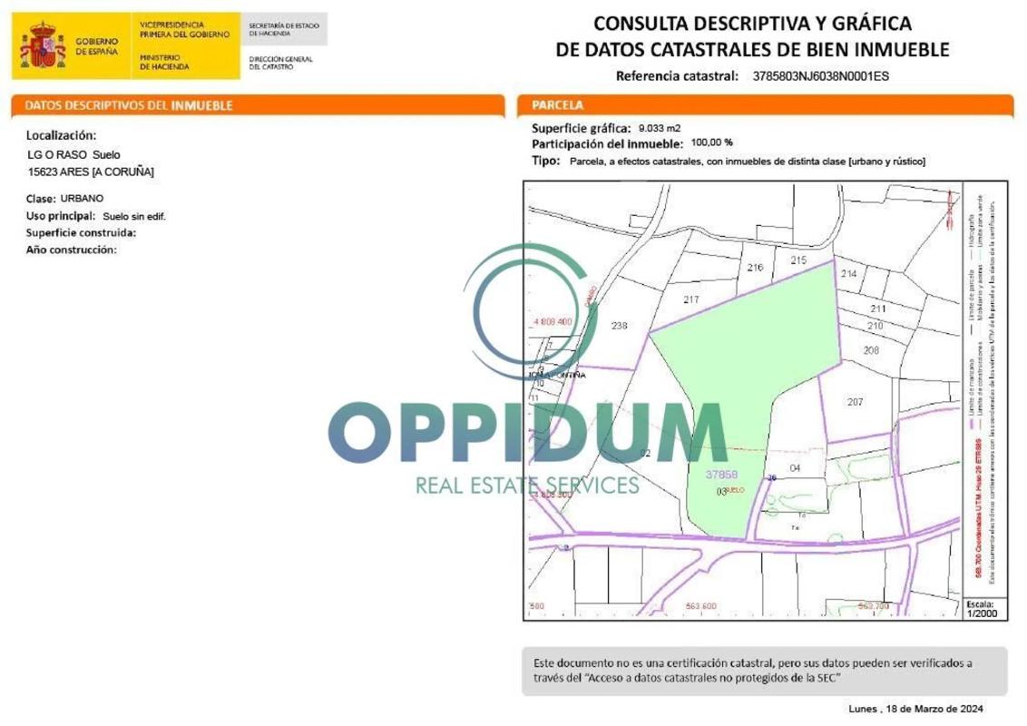 Terreno en venta en Ares, A Coruña plan 1