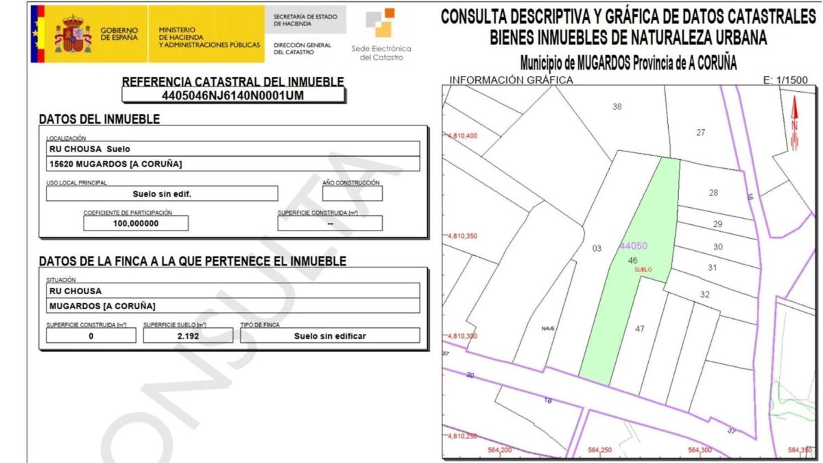 Terreno en venta en Mugardos, A Coruña plan 1
