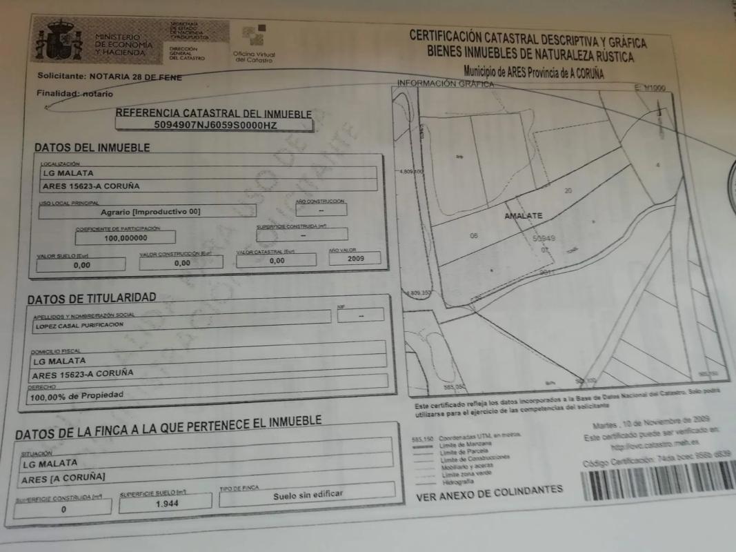 Terreno en venta en Ares, A Coruña photo 3