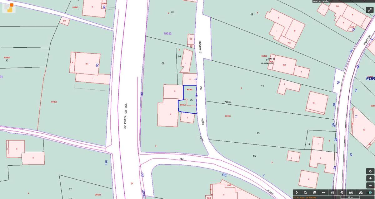 Terreno en venta en Fene, A Coruña plan 2