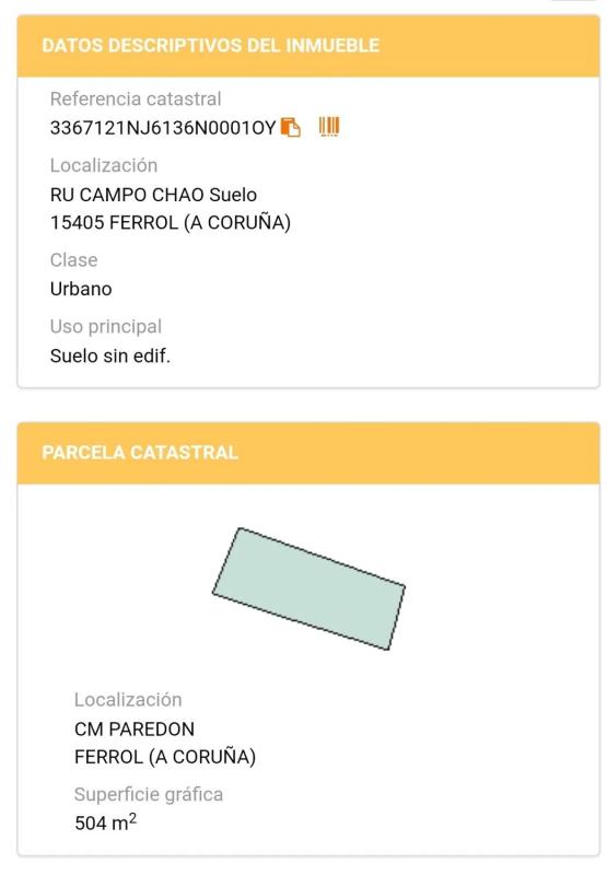 Terreno en venta en Ferrol, A Coruña plan 1