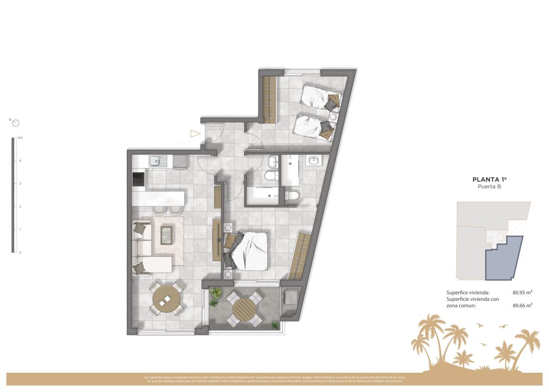 Obra nueva Oasis Guardamar Residencial en Guardamar del Segura (Revista) plan 4
