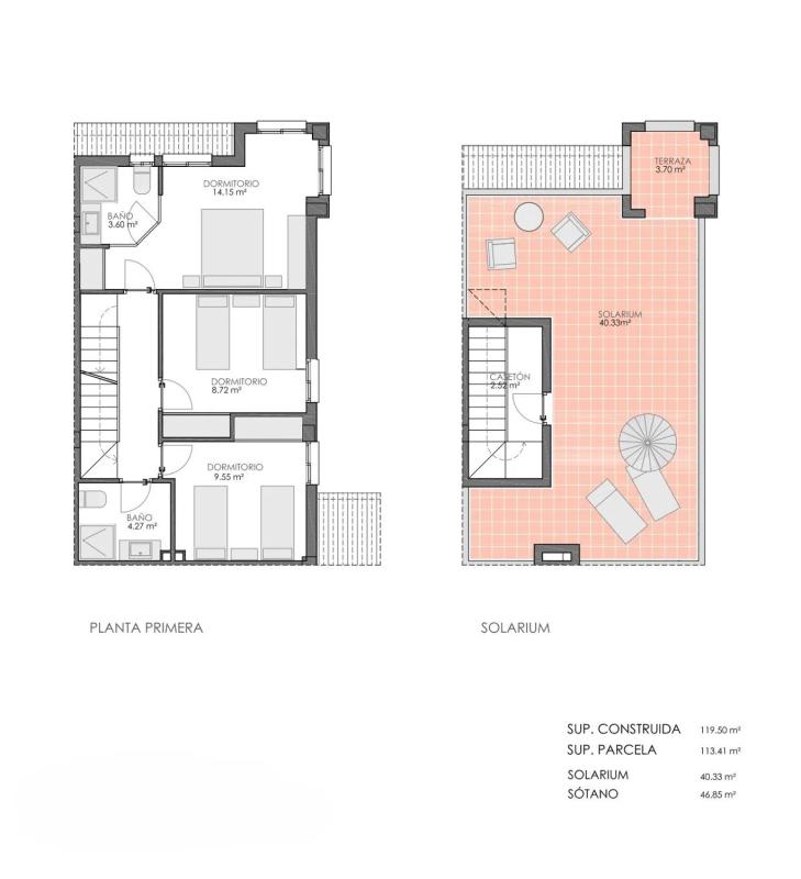 Продажа отдельного шале в Plaza Sector D-6 Edificacion Aa, 50, Бигастро plan 1