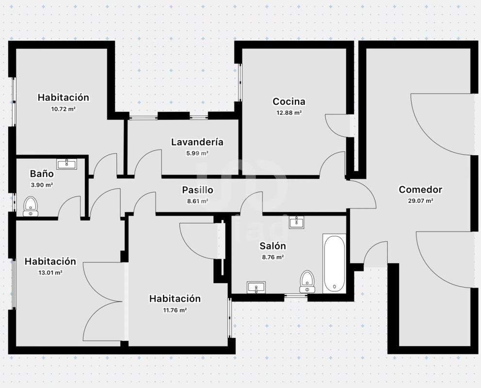 Sale of apartment in Calle Sant Antoni, 23, Beniarbeig
 plan 1
