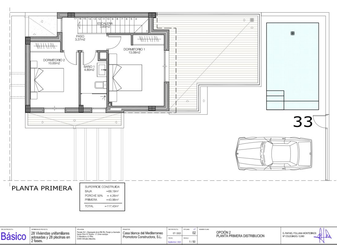 Новостройка Casas Blancas de Vistabella в Ориуэла plan 1