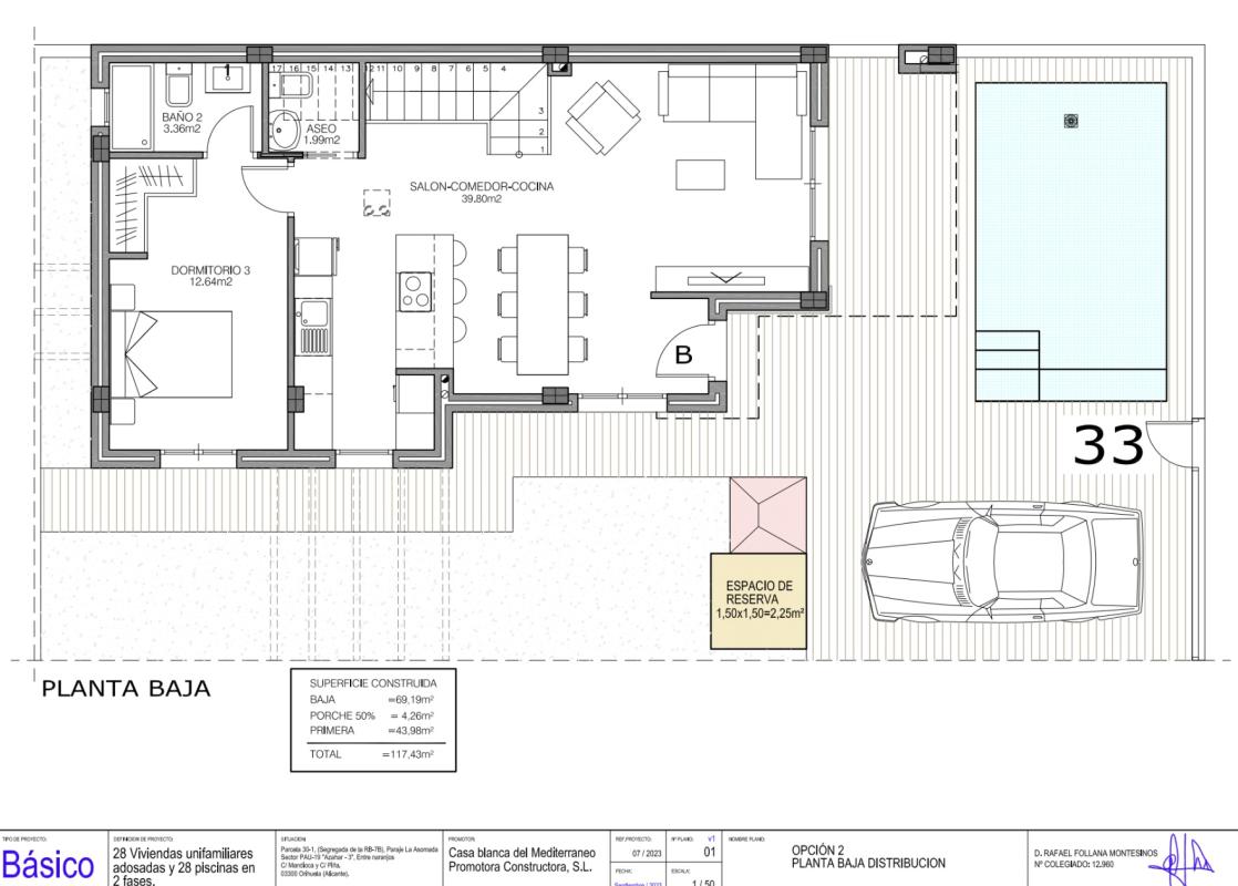 Новостройка Casas Blancas de Vistabella в Ориуэла plan 2