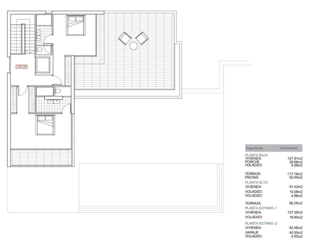 Obra nueva Falcó 49 en Benissa (Revista) plan 4