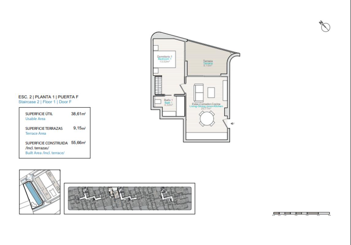 Obra nueva Allonbay Hills F1 en La Villajoyosa / Vila Joiosa (Revista) plan 1