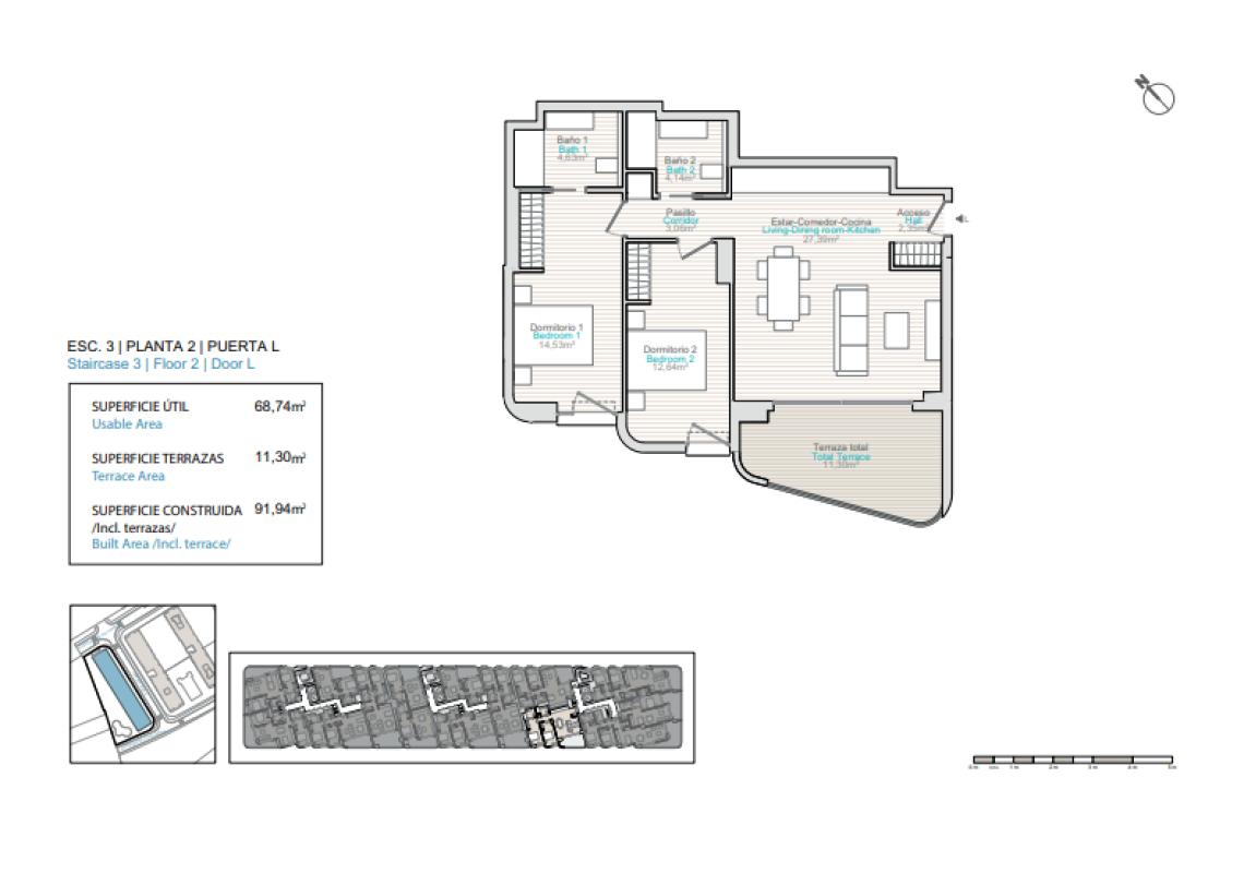 Obra nueva Allonbay Hills F1 en La Villajoyosa / Vila Joiosa (Revista) plan 3
