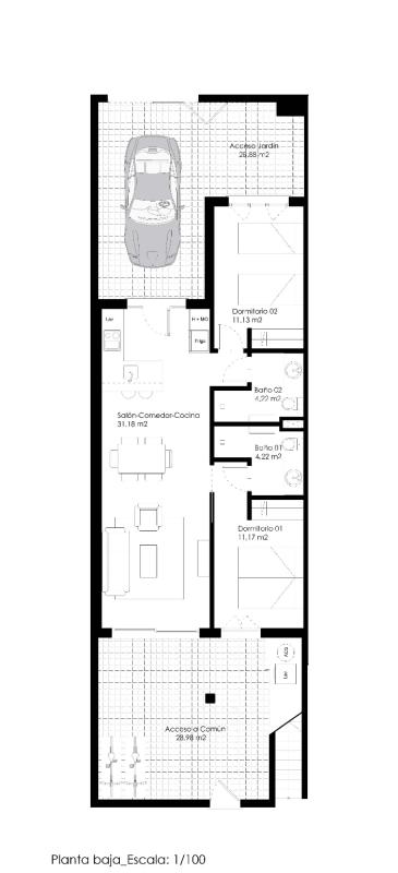Новостройка Rambla Beach III в Пилар де ла Орадада plan 2