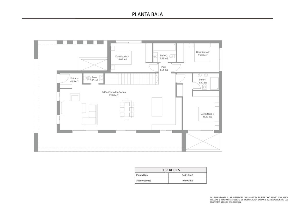 Obra nueva Balcón de Finestrat Villas F2 en Finestrat (Revista) plan 1