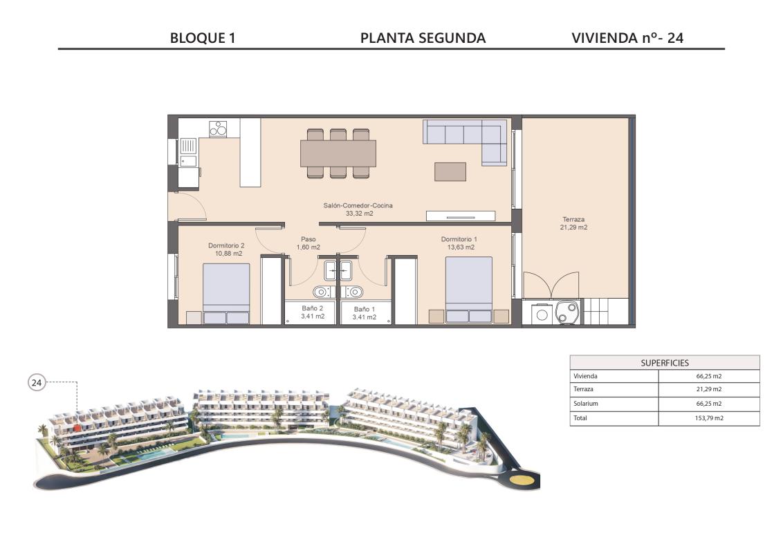 Obra nueva MY WHITE RESORT en Finestrat (Revista) plan 1