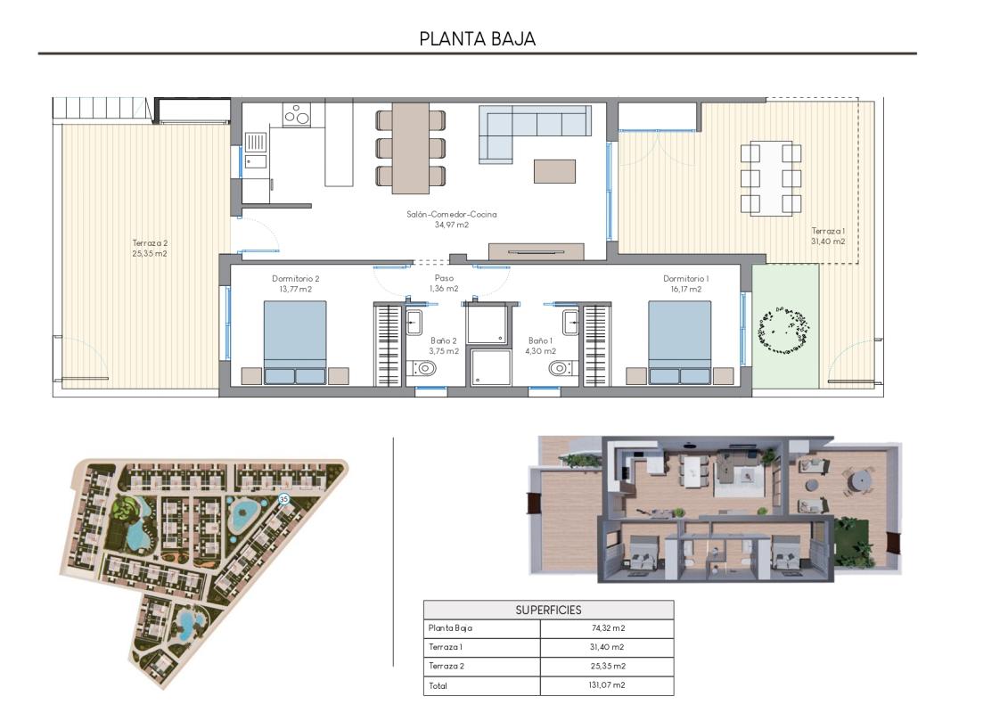 Obra nueva Nalia Resort en Torrevieja (Revista) plan 6