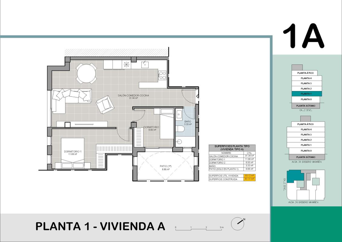 Obra nueva Anamar en Torrevieja (Revista) plan 1