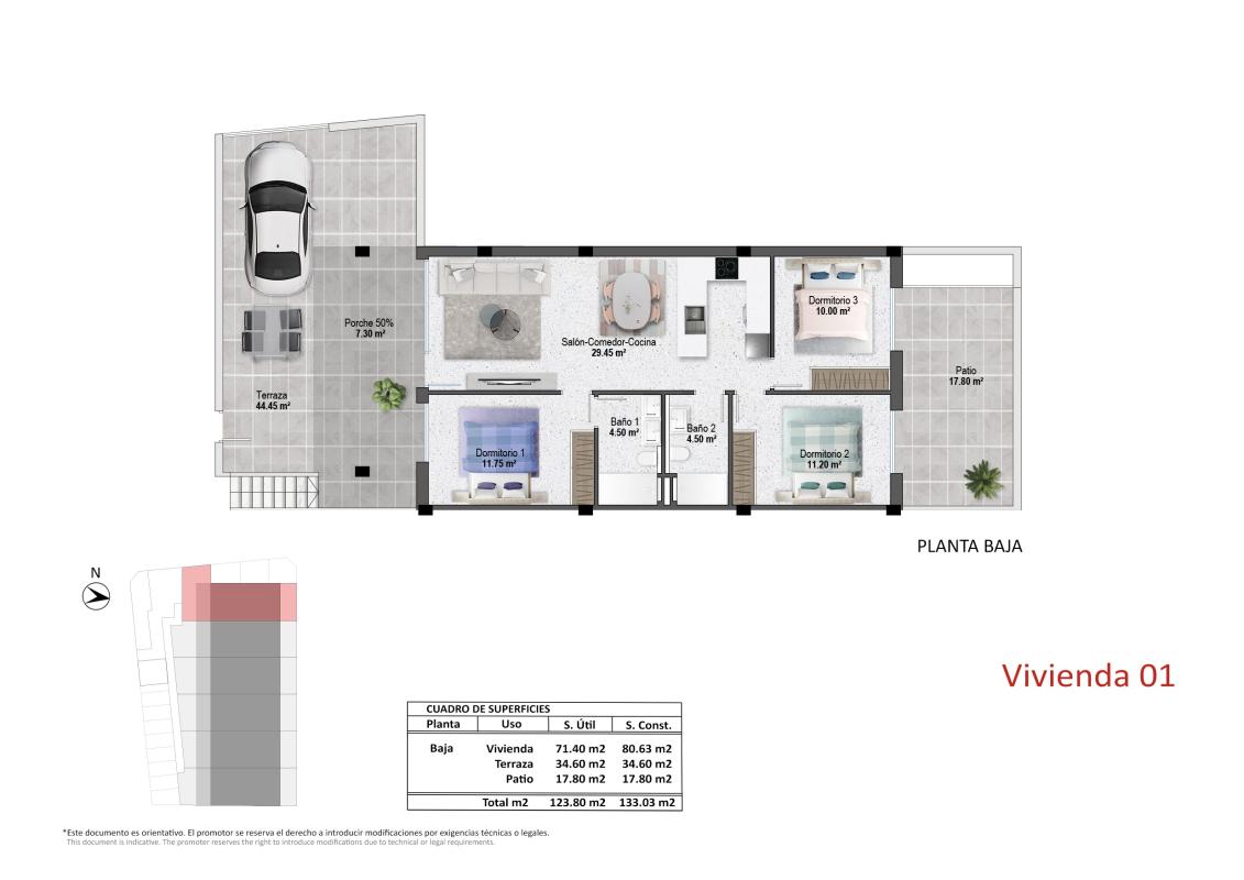 Playamar XIII, Pilar de la Horadada
plan 3