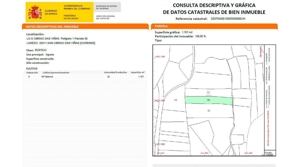 Land for sale in San Cibrao das Viñas, Ourense photo 5