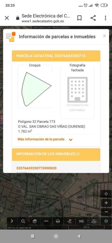 Terreno en venta en San Cibrao das Viñas, Ourense photo 2