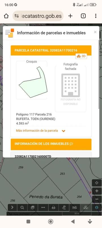 Terreno en venta en Toén, Ourense photo 1