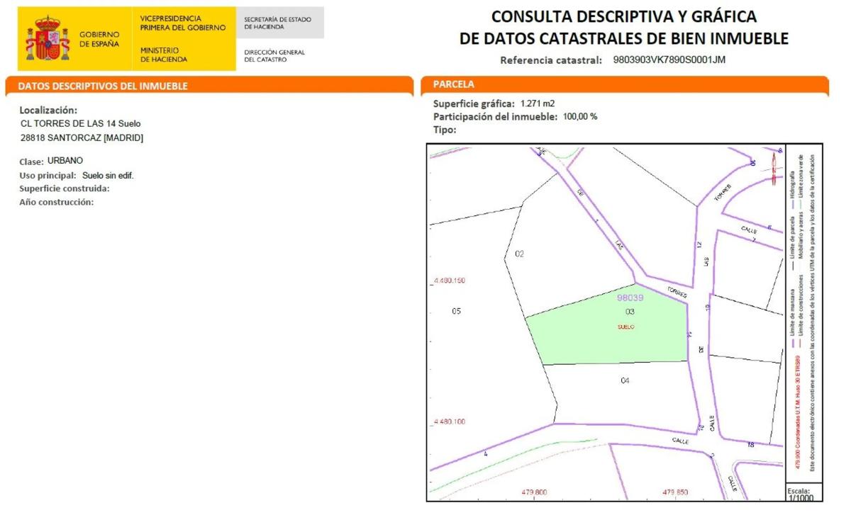Terreno en venta en Santorcaz, Madrid photo 2
