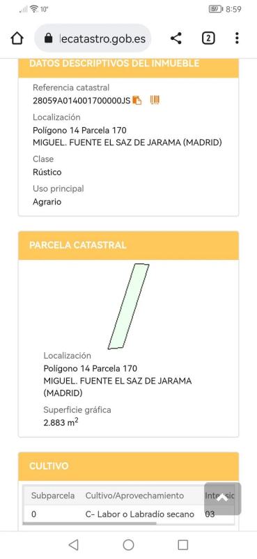 Terreno en venta en Fuente el Saz de Jarama, Madrid photo 3