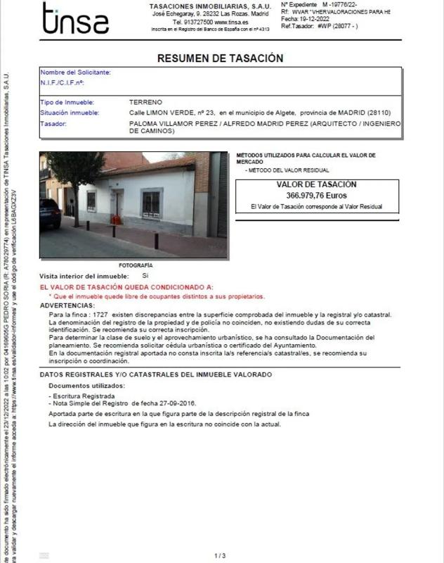 Участок земли на продажу в Алхете, Мадрид photo 3