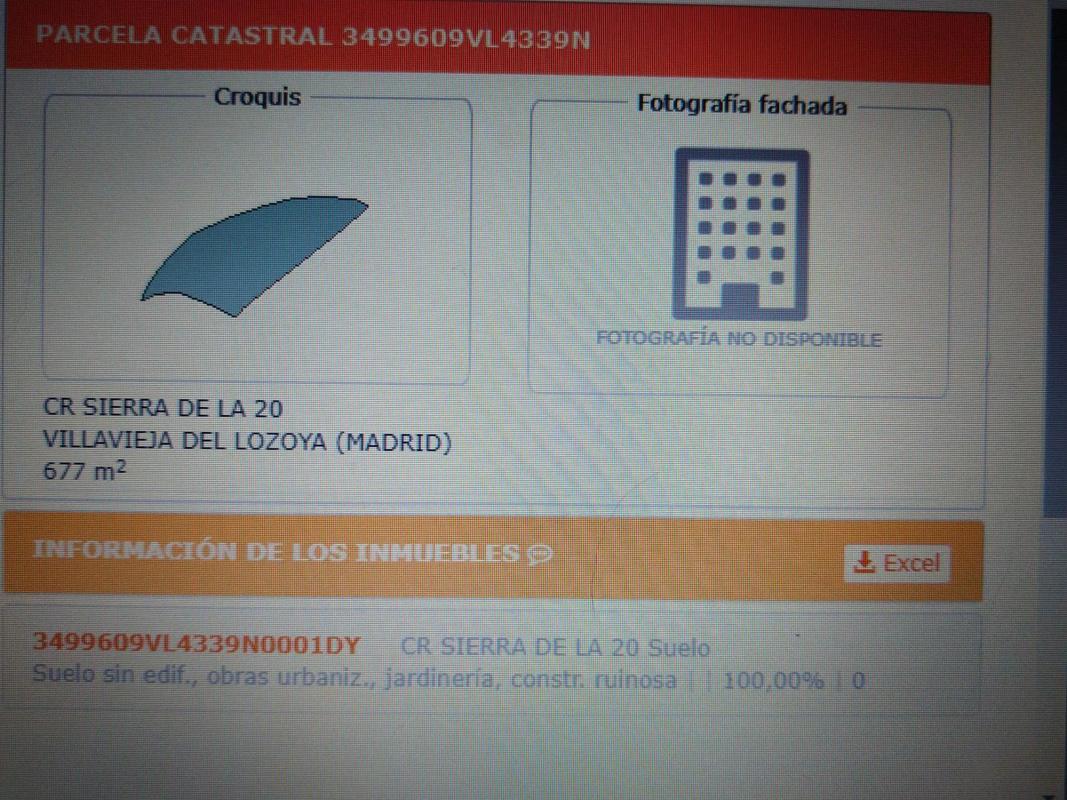 Terreno en venta en Villavieja del Lozoya, Madrid photo 1