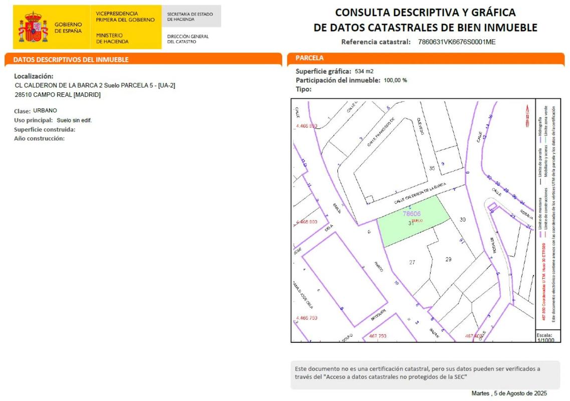Terreno en venta en Campo Real, Madrid photo 5
