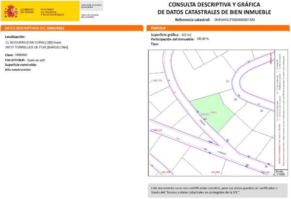 Terreno en calle Noguera, 2 y 2b photo 1