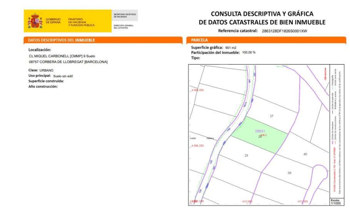 Terreno en venta en Corbera de Llobregat, Barcelona photo 3