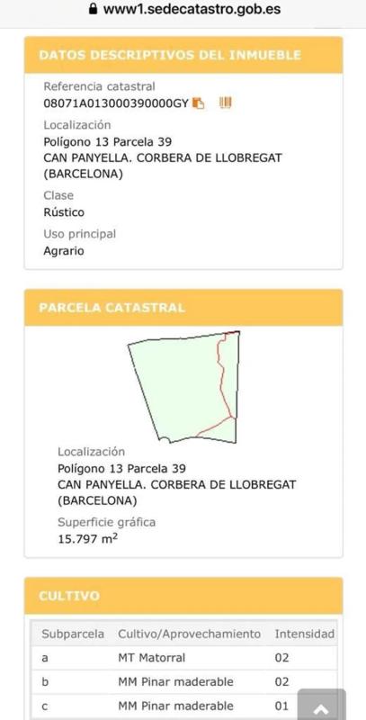Terreno en venta en Corbera de Llobregat, Barcelona photo 1