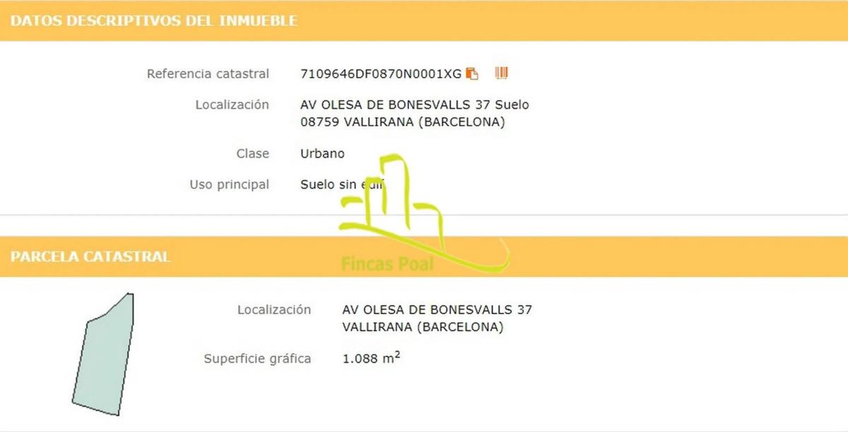 Land for sale in Vallirana, Barcelona photo 3