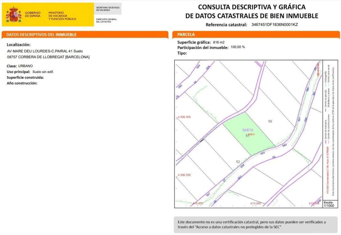 Terreno en venta en Corbera de Llobregat, Barcelona photo 1