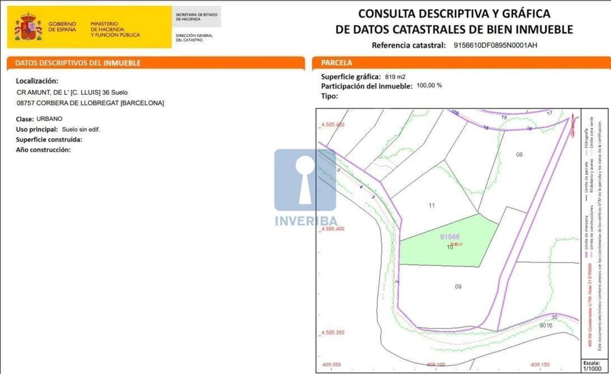 Terreno en venta en Corbera de Llobregat, Barcelona photo 3