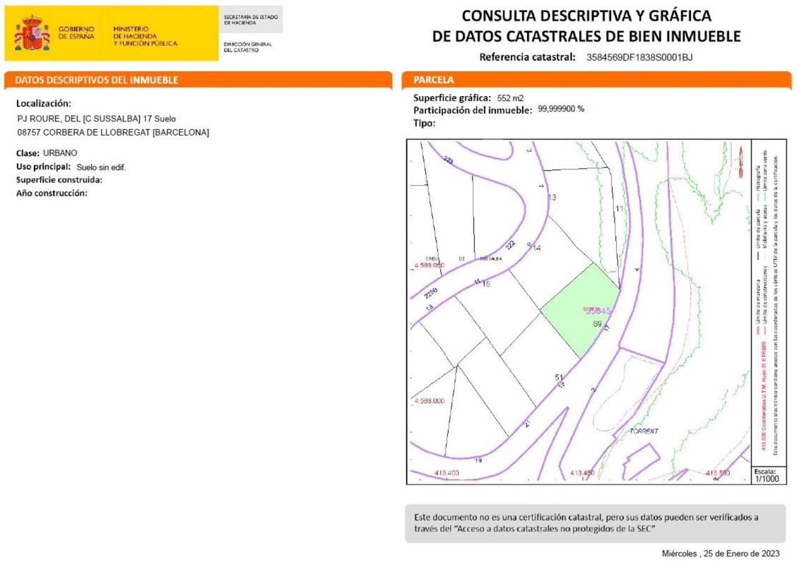 Terreno en venta en Corbera de Llobregat, Barcelona photo 3