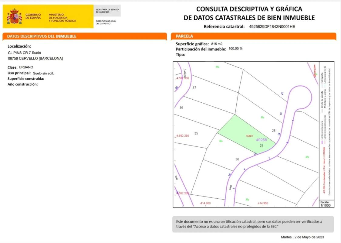 Terreno en venta en Cervelló, Barcelona photo 1