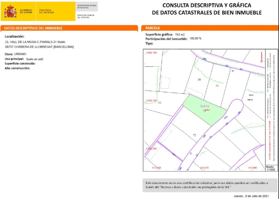 Terreno en venta en Corbera de Llobregat, Barcelona photo 3