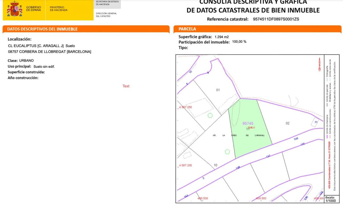 Land for sale in Corbera de Llobregat, Barcelona photo 1
