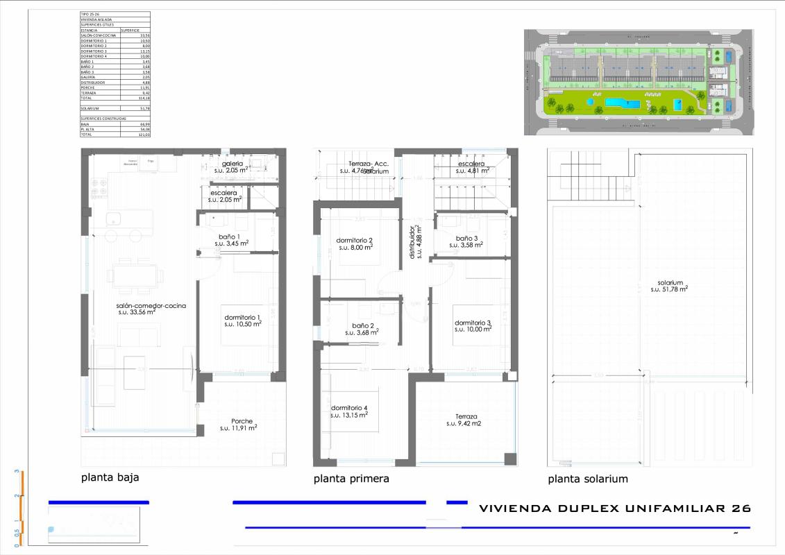 Obra nueva Thiar Village III en Pilar de la Horadada (Revista) plan 1