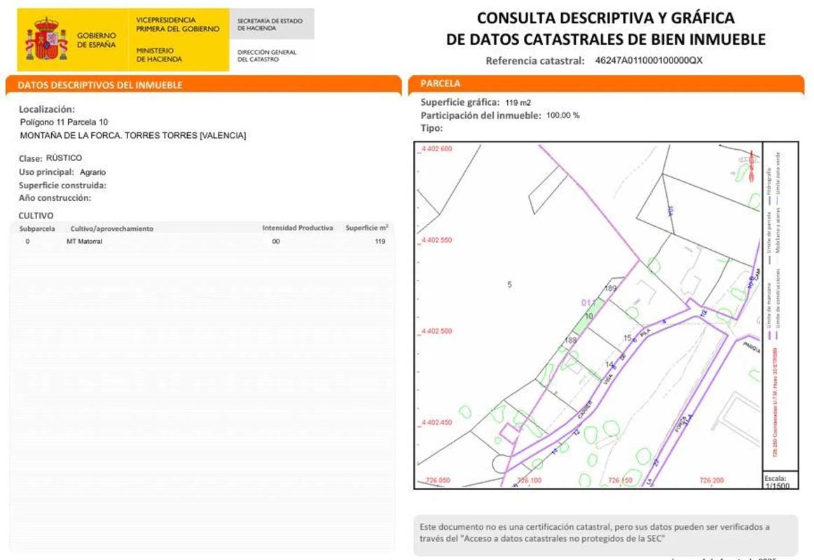Land for sale in Torres-Torres, Valencia photo 5